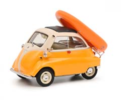 BMW ISETTA С ЛОДКОЙ, ЖЕЛТЫЙ С КРЕМОВЫМ