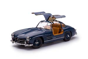 MERCEDES-BENZ 300SL GULLWING W198 1954 ТЕМНО-СИНИЙ — фото 12