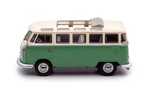VW VOLKSWAGEN SAMBA T1 БЕЖЕВЫЙ С ЗЕЛЕНЫМ — фото 7