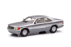 MERCEDES-BENZ 560SEC 1989 C126 (W126) СЕРЕБРИСТЫЙ С СЕРЫМ