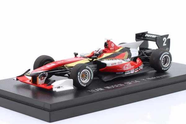 HONDA TEAM MUGEN SF14 СУПЕР-ФОРМУЛА #2 YUKI NAKAYAMA 2014, WHITE / RED