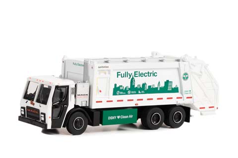 MACK LR “FULLY ELECTRIC” ЭЛЕКТРИЧЕСКИЙ МУСОРОВОЗ NEW YORK CITY DEPARTMENT OF SANITATION (DSNY) 2021 (ДЛИНА МОДЕЛИ 6-10 СМ) — фото 2