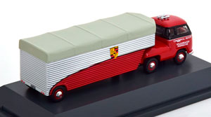 VW T1 RENNTRANSPORTER PORSCHE CONTINENTAL MOTORSPORTS DARKRED BLACK SILVER (ДЛИНА МОДЕЛИ 6-10 СМ) — фото 2