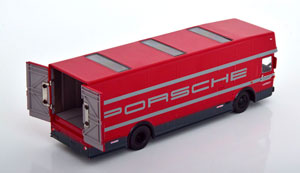 MERCEDES O317 PORSCHE RACE TRANSPORTER RED (ДЛИНА МОДЕЛИ 6-10 СМ) — фото 3
