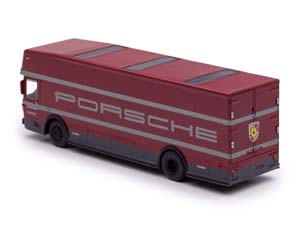 MERCEDES O317 PORSCHE RACE TRANSPORTER RED (ДЛИНА МОДЕЛИ 6-10 СМ) — фото 6
