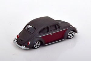 VW VOLKSWAGEN KÄFER (BEETLE) LOWRIDER MATT-GREY DARKRED (ДЛИНА МОДЕЛИ 6-10 СМ) — фото 2