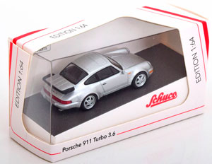 PORSCHE 911 (964) TURBO 3 6 SILVER (ДЛИНА МОДЕЛИ 6-10 СМ) — фото 3