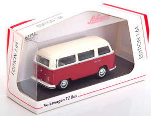 VW T2 BUS RED WHITE (ДЛИНА МОДЕЛИ 6-10 СМ) — фото 3