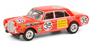 MERCEDES-BENZ 300 SEL 6.8 AMG W109 #35 24 ЧАСА СПА 1971 (ДЛИНА МОДЕЛИ 3-5 СМ)