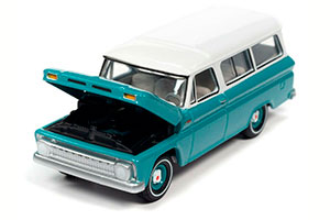 CHEVROLET SUBURBAN GREEN 1965 (ДЛИНА МОДЕЛИ 6-10 СМ) — фото 2