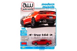 CHEVROLET CAMARO ZL1 2019 RED / ШЕВРОЛЕ КАМАРО ZL1 2019 КРАСНЫЙ (ДЛИНА МОДЕЛИ 6-10 СМ)
