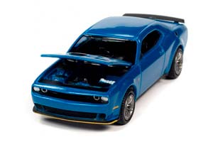DODGE CHALLENGER R/T 2019 SCAT PACK BLUE (ДЛИНА МОДЕЛИ 6-10 СМ) — фото 2