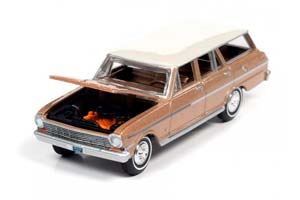 CHEVROLET II NOVA 400 STATION WAGON TAN (ДЛИНА МОДЕЛИ 6-10 СМ) — фото 2