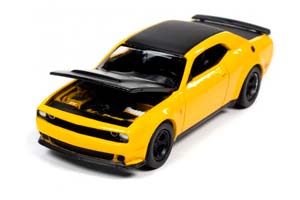 DODGE CHALLENGER DEMON 2018 YELLOW (ДЛИНА МОДЕЛИ 6-10 СМ) — фото 2