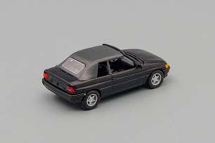 FORD ESCORT '91 CABRIO, TOP UP, BLACK / BLACKGRAY (ДЛИНА МОДЕЛИ 3-5 СМ) — фото 2