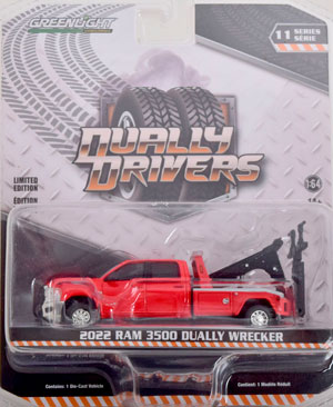 DODGE RAM 3500 DUALLY WRECKER 2022 RED (ДЛИНА МОДЕЛИ 6-10 СМ)
