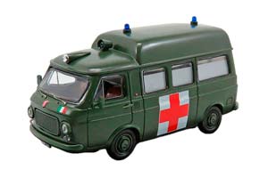 FIAT 238 VAN TETTO ALTO AMBULANZA ESERCITO ITALIANO (1970), MILITARY GREEN