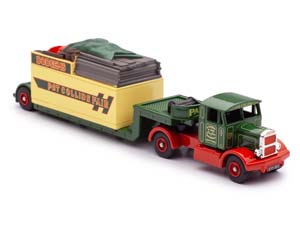 SCAMMELL СЕДЕЛЬНЫЙ ТЯГАЧ С ПРИЦЕПОМ COLLINS FAIR ЗЕЛЕНЫЙ С ЖЕЛТЫМ И КРАСНЫМ — фото 9