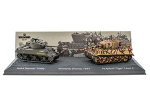 TANK PANZER SET M4A4 SHERMAN FIREFLY AND Z.KPFW. VI TIGER 1944 FRANCE | НАБОР M4A4 SHERMAN FIREFLY И PZ.KPFW. VI TIGER I AUSF. E НОРМАНДИЯ ФРАНЦИЯ — фото 2