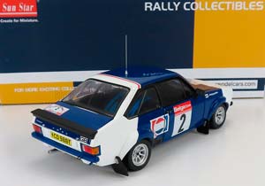 FORD ESCORT RS1800 NIGHT VERSION PEPSI-COLA #2 RALLY CIRCUIT DE ARDENNES 1983 P.AIRIKKALA - J.PIRONEN, BLUE WHITE — фото 2
