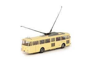 SKODA 9TR ТРОЛЛЕЙБУС EBERSWALDE 1961 БЕЖЕВЫЙ — фото 3
