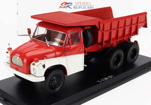 TATRA T138 TRUCK CASSONE RIBALTABILE 3-ASSI 1959, RED/WHITE