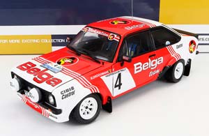 FORD ESCORT RS 1800 NIGHT VERSION #4 4TH RALLY LOTTO HASPENGOUW 1981 R.DROOGMANS - R.JOOSTEN, RED/ WHITE