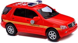 MERCEDES-BENZ M-KLASSE W163 ПОЖАРНЫЙ (ДЛИНА МОДЕЛИ 3-5 СМ)