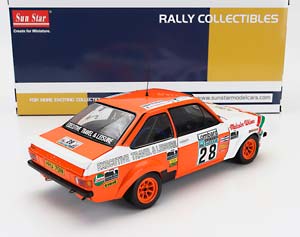 FORD ESCORT MKII RS 1800 NIGHT VERSION CASTROL #28 RALLY RAC LOMBARD 1978 MALCOLM WILSON - RON PALMER, WHITE ORANGE — фото 2