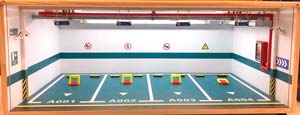 DIORAMA PARKGARAGE FOR 4 AUTOS WITH LED ILLUMINATION 680X430X275 WITHOUT CAR AND ACESSORIES / ДИОРАМА ПАРКГАРАГЕ ДЛЯ 4 АУТОС ЛЕД ИЛЛУМИНАТИОН 680X430X275 БЕЗ АВТОМОБИЛЬ АКЕССОРИЕС