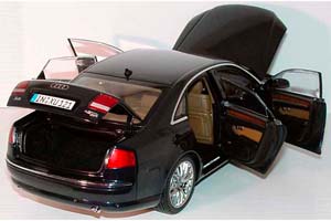 AUDI A8 4.2 TDI FACELIFT 2005 DARK BLUE METALLIC — фото 4