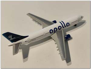 AIRBUS INDUSTRIES A300B4-203 APOLLO AIRLINES NA (ДЛИНА 10,72 СМ) — фото 2