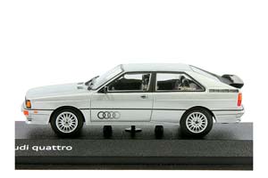 AUDI QUATTRO COUPE 1981 СЕРЕБРИСТЫЙ (БОКС МОЖЕТ ИМЕТЬ ПОТЕРТОСТИ ИЛИ ТРЕЩИНЫ) — фото 5