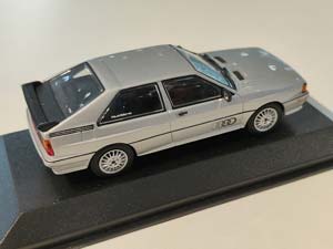 AUDI QUATTRO COUPE 1981 СЕРЕБРИСТЫЙ (БОКС МОЖЕТ ИМЕТЬ ПОТЕРТОСТИ ИЛИ ТРЕЩИНЫ) — фото 2