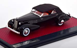 CADILLAC V16 DUAL SPORT PHAETON ROOF CLOSED 1937 BLACK