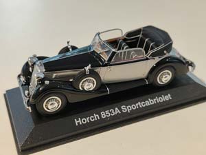 HORCH 853A SPORTCABRIOLET 1938 СЕРЕБРИСТЫЙ (БОКС МОЖЕТ ИМЕТЬ ПОТЕРТОСТИ ИЛИ ТРЕЩИНЫ)