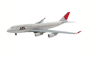 BOEING B747-400 JAPAN AIR LINES WITH STAND 