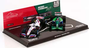 HAAS/JORDAN SCHUMACHER 2 CAR SET 30 YEARS GP BELGIUM 1991/2021 НАБОР ИЗ 2Х МОДЕЛЕЙ