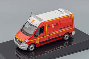 RENAULT MASTER VAN VSAV SAPEURS POMPIERS 2014, RED WHITE