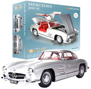 MERCEDES 300 SL GULLWING KIT WITH 602 PARTS SILVER — фото 8