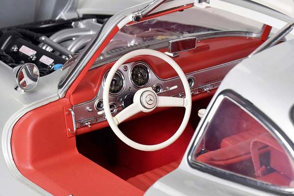 MERCEDES 300 SL GULLWING KIT WITH 602 PARTS SILVER — фото 5