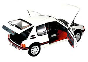 PEUGEOT 205 1.9 GTI KIT WITH 720 PARTS WHITE — фото 3