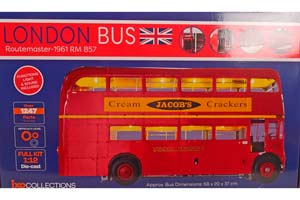 ROUTEMASTER RM 857 LONDON BUS (L 69 8 B 20 H 37 5 IN CM) 1961 RED