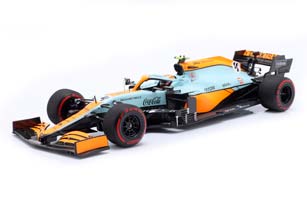 MCLAREN GULF MCL35M LANDO NORRIS #4 3RD MONACO GP 2021 / МАКЛАРЕН ЛАНДО НОРРИС ГРАНПРИ МОНАКО ОЧЕНЬ РЕДКАЯ! ТИРАЖ 777 ЭКЗЕМПЛЯРОВ