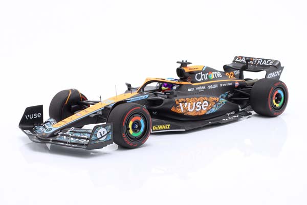 MCLAREN F1 MCL36 MERCEDES TEAM MCLAREN №28 TEST ABU DHABI 2022 OSCAR PIASTRI, ORANGE BLACK