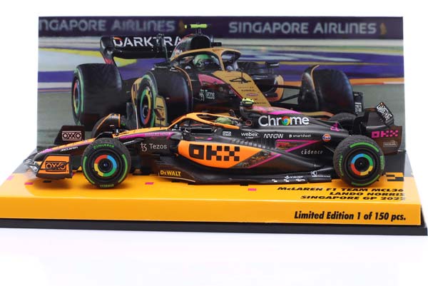 MCLAREN MCL36 #4 4TH SINGAPORE GP FORMULA 1 2022 LANDO NORRIS / МАКЛАРЕН MCL36 4TH СИНГАПОРЕ ГРАН-ПРИ ФОРМУЛА-1 ЛАНДО НОРРИС — фото 4