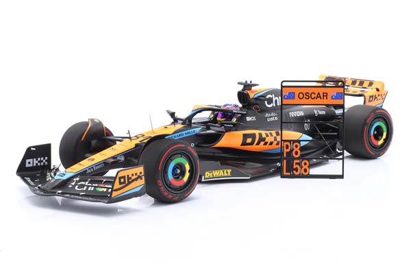 MCLAREN MCL60 #81 8TH AUSTRALIAN GP FORMULA 1 2023 OSCAR PIASTRI / МАКЛАРЕН MCL60 8TH АУСТРАЛИАН ГРАН-ПРИ ФОРМУЛА-1 ОСКАР ПИАСТРИ