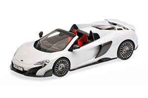 MCLAREN 675LT SPIDER SILICA WHITE LIMITED EDITION
