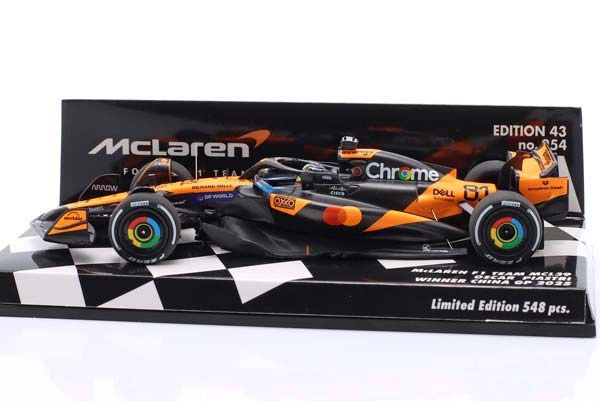 MCLAREN MCL39 #81 WINNER CHINA GP FORMULA 1 2025 OSCAR PIASTRI / МАКЛАРЕН MCL39 ПОБЕДИТЕЛЬ ГРАН-ПРИ КИТАЯ ФОРМУЛА-1 ОСКАР ПИАСТРИ — фото 4