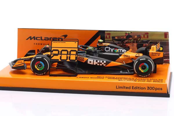 MCLAREN MCL39 #4 WINNER HUNGARY GP FORMULA 1 WORLD CHAMPION 2025 LANDO NORRIS / МАКЛАРЕН MCL39 ПОБЕДИТЕЛЬ ГРАН-ПРИ ВЕНГРИИ ФОРМУЛА-1 ЧЕМПИОН МИРА ЛАНДО НОРРИС — фото 4